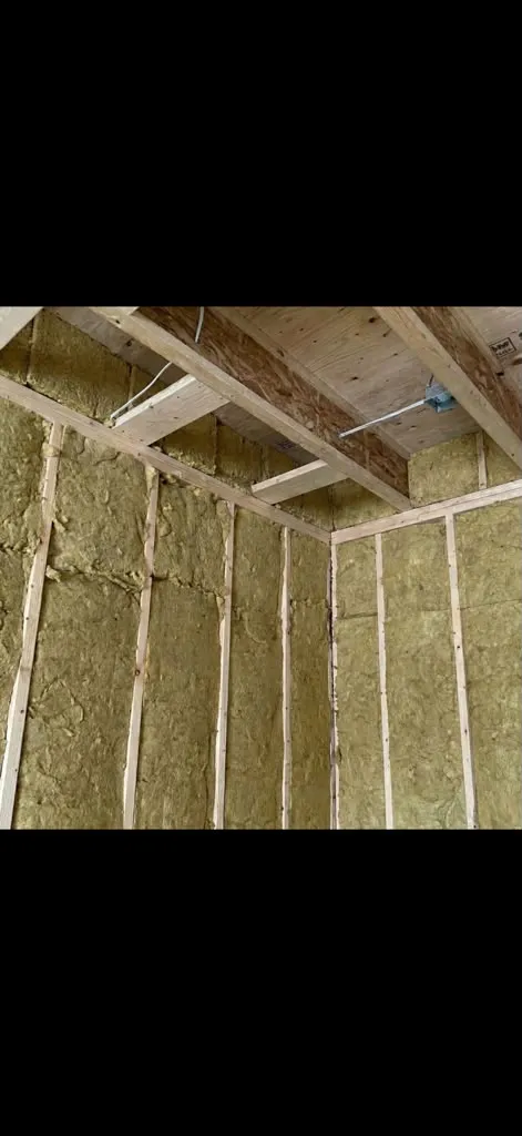 Soundproofed home office setup with acoustic foam in a New Jersey home