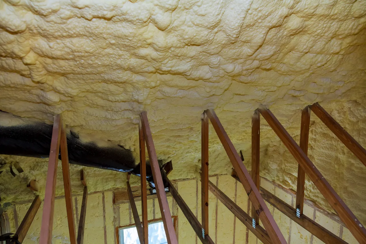 Air sealing a New Jersey attic