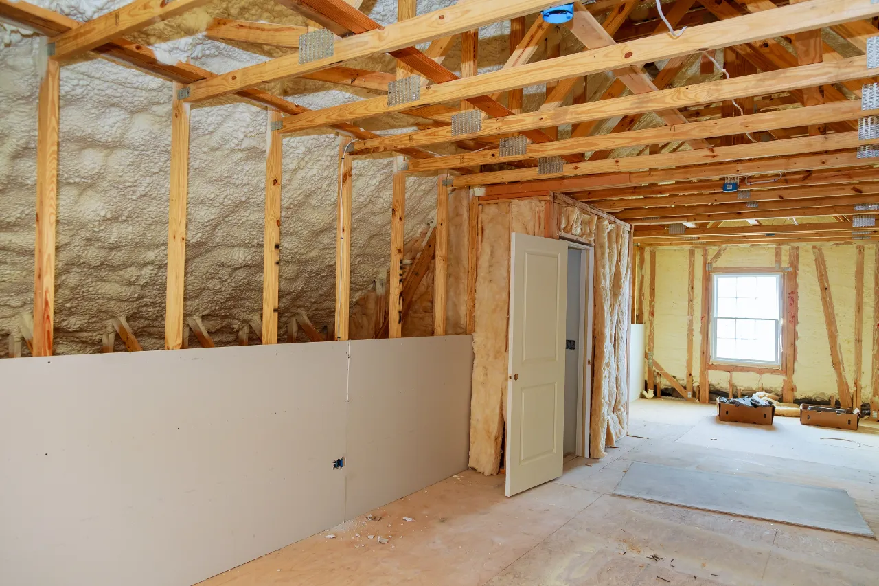 Fiberglass floor and basement insulation in a New Jersey property