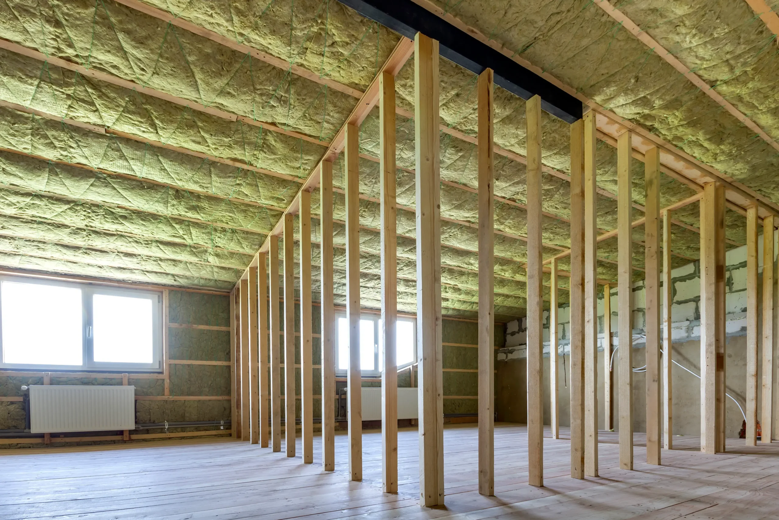 Insulated attic hatch and access opening in a New Jersey home